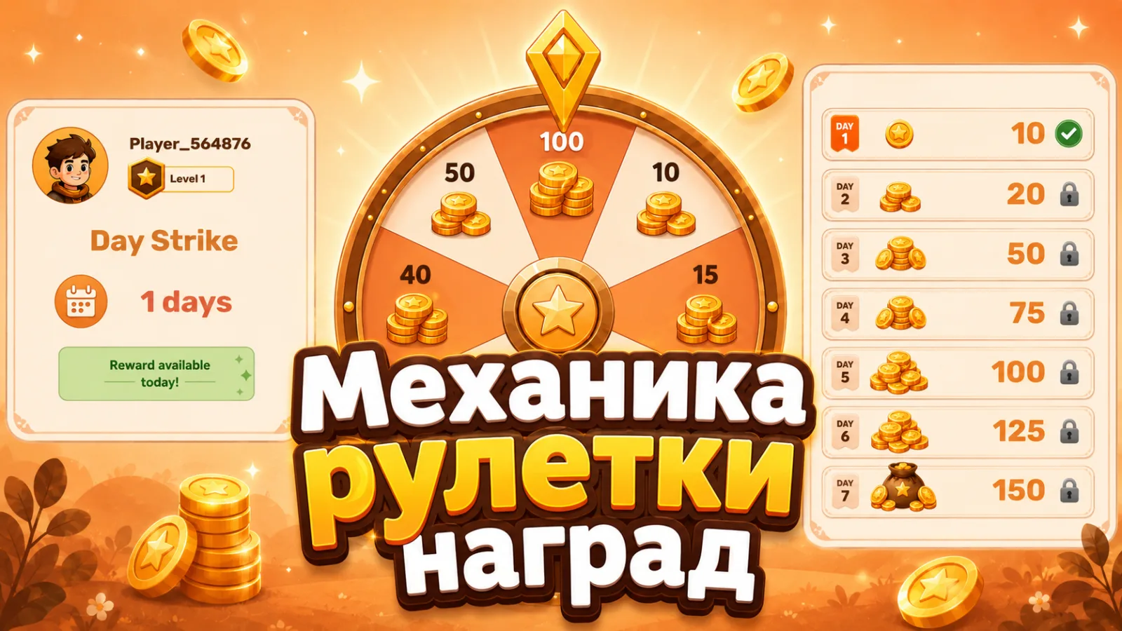 Как сделать рулетку наград в Construct 3