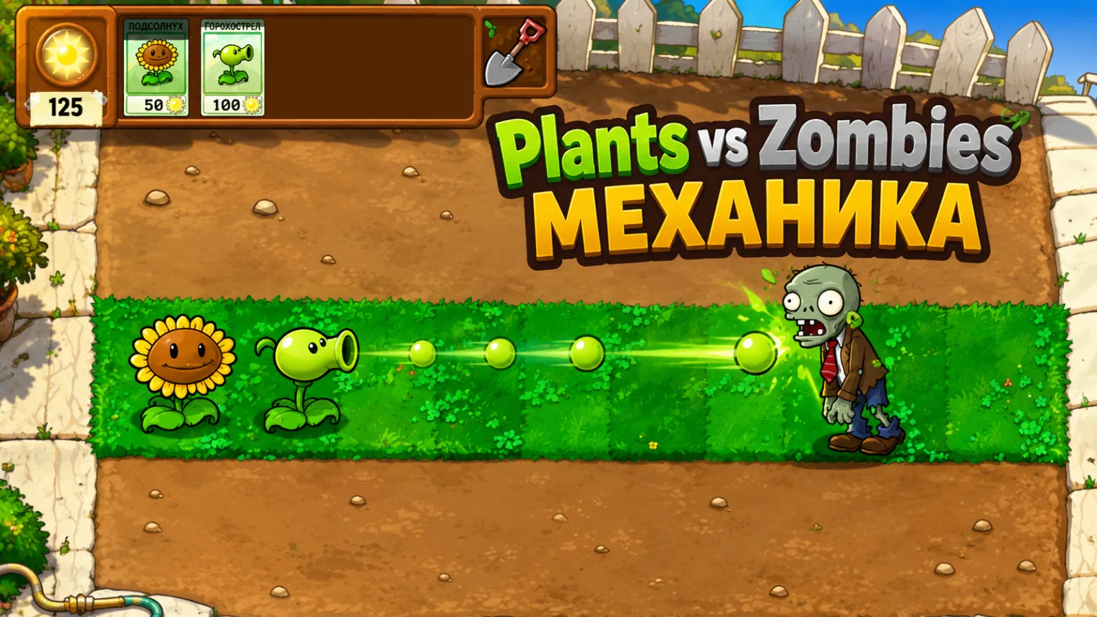 Plants vs Zombies : механика